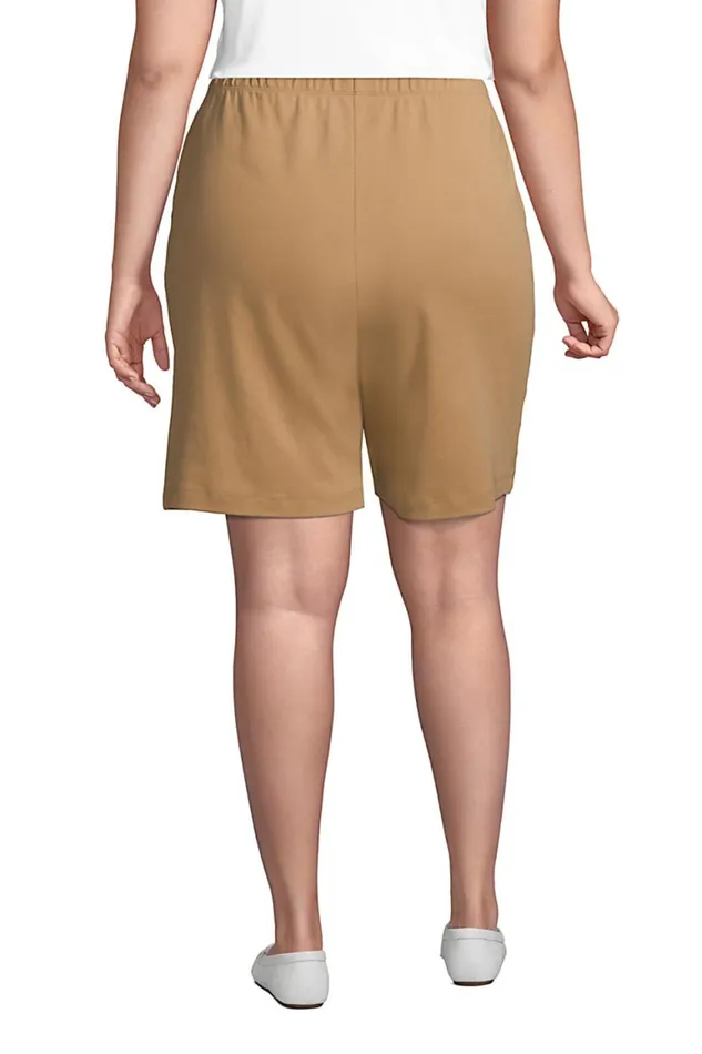 Lands039 End Shorts Women Plus Size Sport Knit High Rise Elastic Waist Pull On Shorts Radiant Navy Lands039 End Shorts Women Plus Size Sport Knit High Rise Elastic Waist Pull On Shorts Radiant Navy