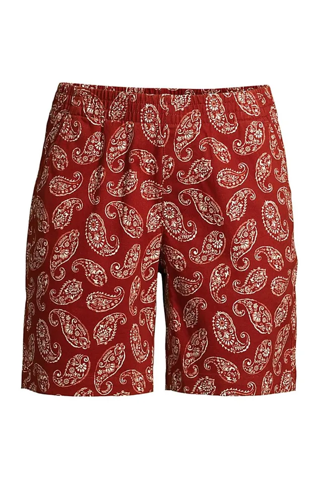 Lands039 End Shorts Women Pull On 7034 Chino Shorts Rust Red Lands039 End Shorts Women Pull On 7034 Chino Shorts Rust Red