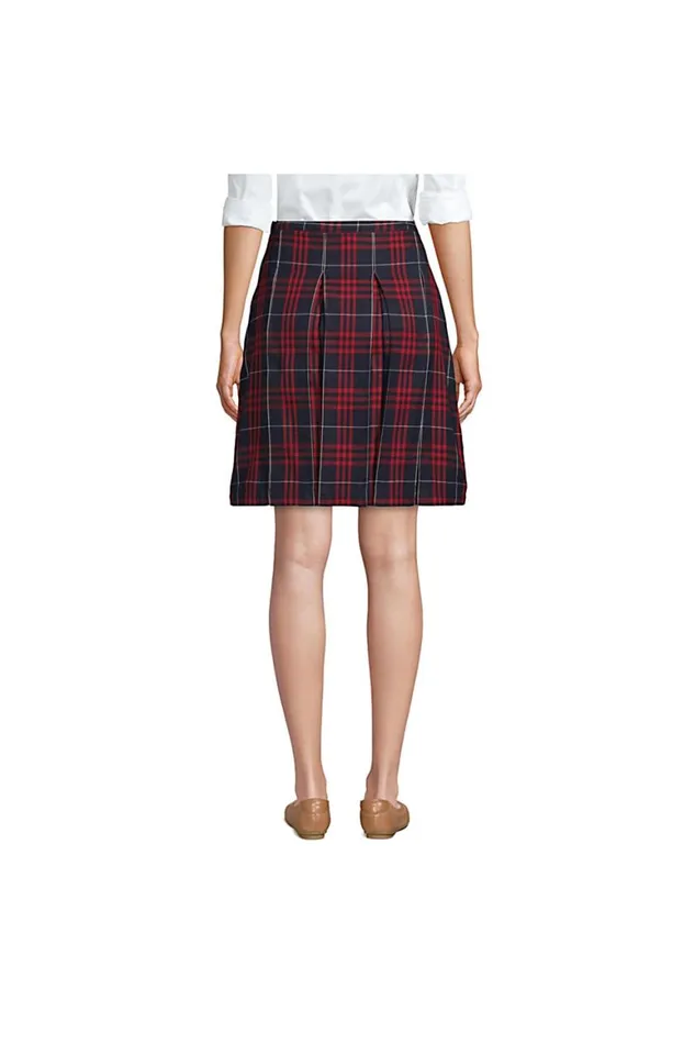 Lands039 End Skirts and Skorts Women Plaid Box Pleat Skirt Top Of The Knee French Blue Plaid Lands039 End Skirts and Skorts Women Plaid Box Pleat Skirt Top Of The Knee French Blue Plaid