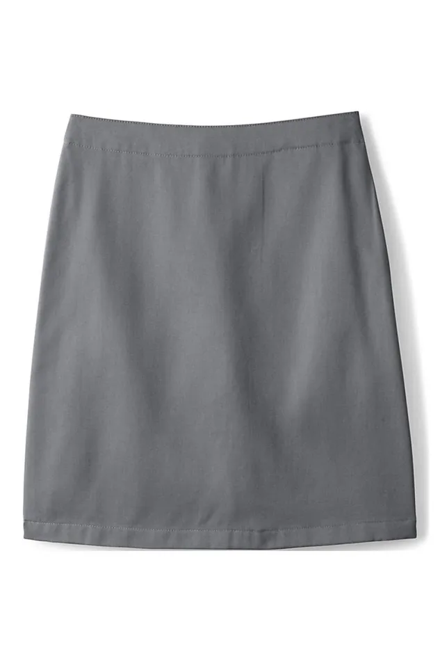 Lands039 End Skirts and Skorts Women Plus Size Blend Chino Skort Top Of Knee Arctic Gray