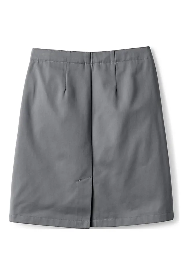 Lands039 End Skirts and Skorts Women Plus Size Blend Chino Skort Top Of Knee Arctic Gray