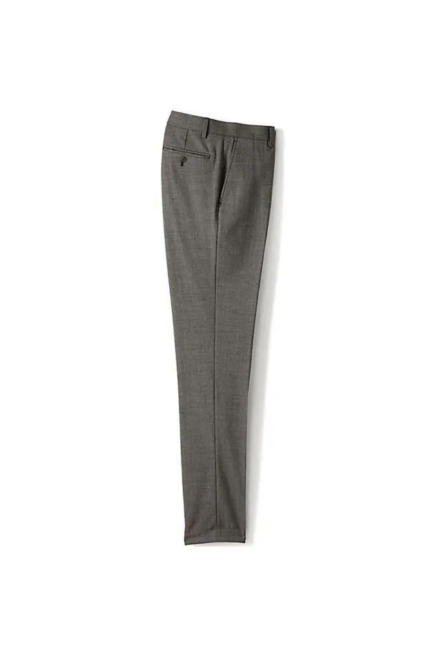 Lands039 End Suits and Separates Men Slim Fit Comfortfirst Yearrounder Wool Dress Pants Dark Brown Birdseye Lands039 End Suits and Separates Men Slim Fit Comfortfirst Yearrounder Wool Dress Pants Dark Brown Birdseye