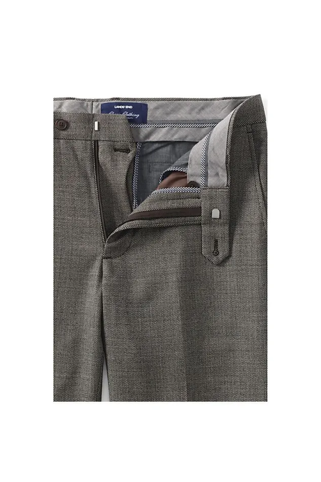 Lands039 End Suits and Separates Men Slim Fit Comfortfirst Yearrounder Wool Dress Pants Dark Brown Birdseye Lands039 End Suits and Separates Men Slim Fit Comfortfirst Yearrounder Wool Dress Pants Dark Brown Birdseye