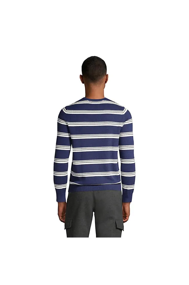 Lands039 End Sweaters Men Fine Gauge Cashmere Stripe Sweater Radiant Navy Lands039 End Sweaters Men Fine Gauge Cashmere Stripe Sweater Radiant Navy