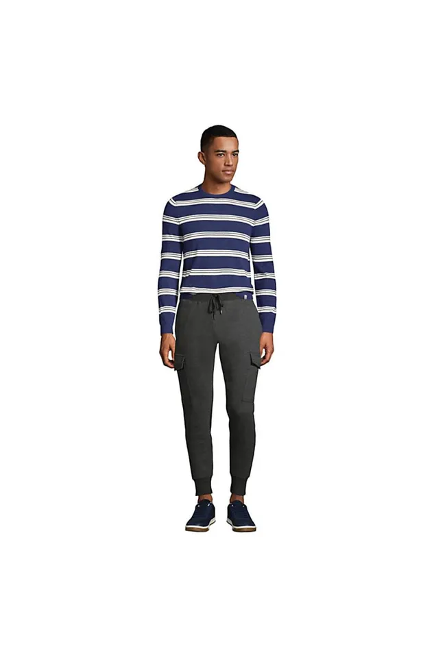 Lands039 End Sweaters Men Fine Gauge Cashmere Stripe Sweater Radiant Navy Lands039 End Sweaters Men Fine Gauge Cashmere Stripe Sweater Radiant Navy