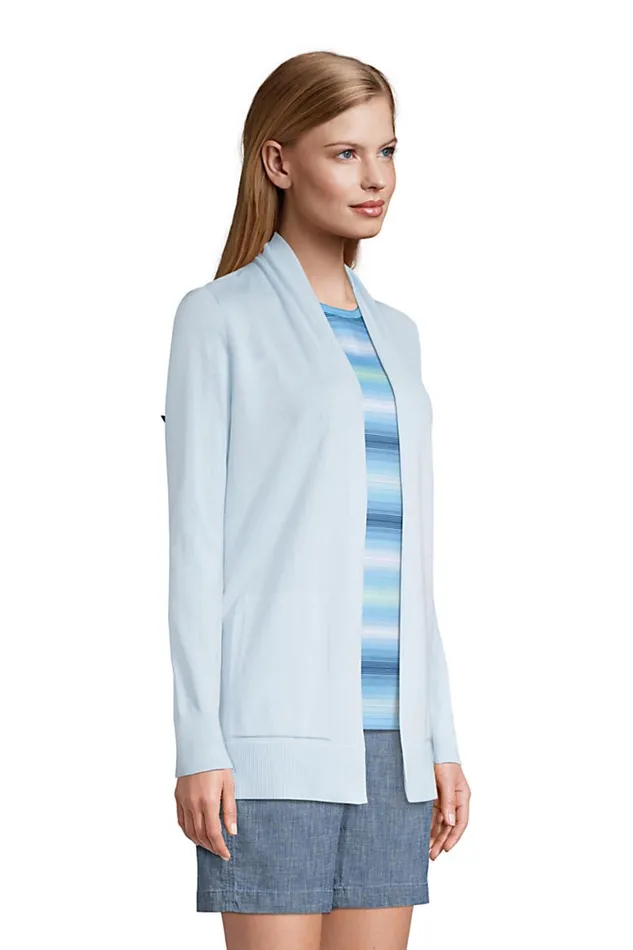 Lands039 End Sweaters Women Cotton Open Long Cardigan Sweater Jade Emerald Lands039 End Sweaters Women Cotton Open Long Cardigan Sweater Jade Emerald