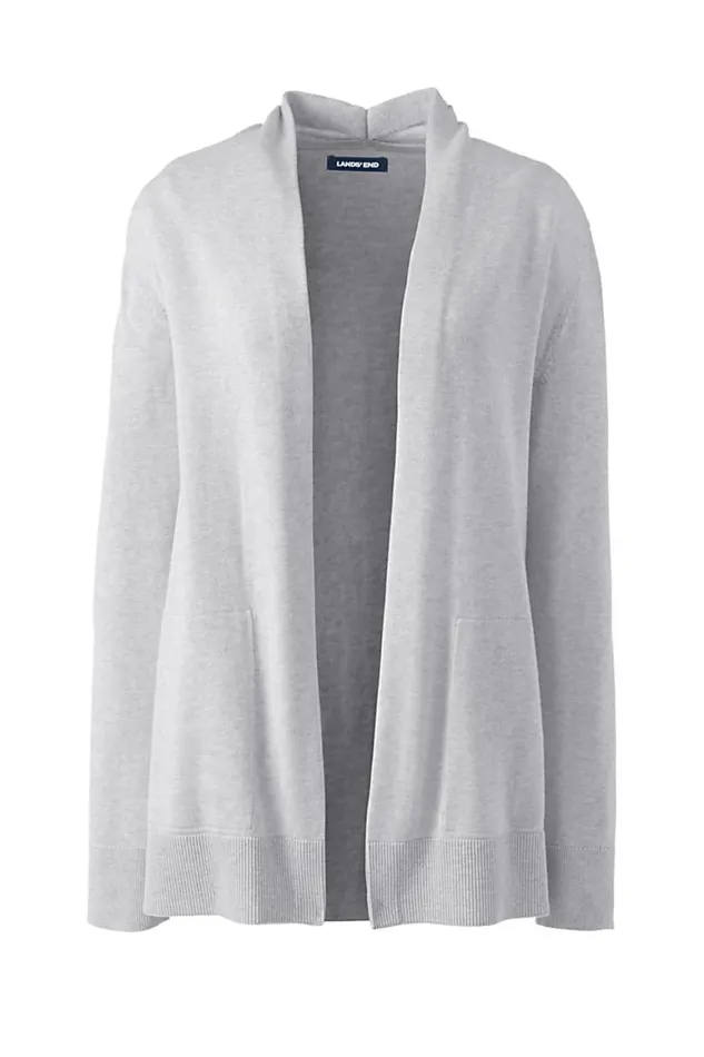 Lands039 End Sweaters Women Cotton Open Long Cardigan Sweater Jade Emerald Lands039 End Sweaters Women Cotton Open Long Cardigan Sweater Jade Emerald