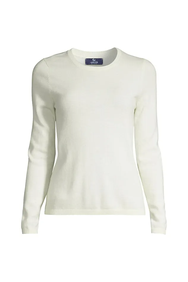 Lands039 End Sweaters Women Plus Size Cashmere Crewneck Sweater Fresh Ivory Lands039 End Sweaters Women Plus Size Cashmere Crewneck Sweater Fresh Ivory