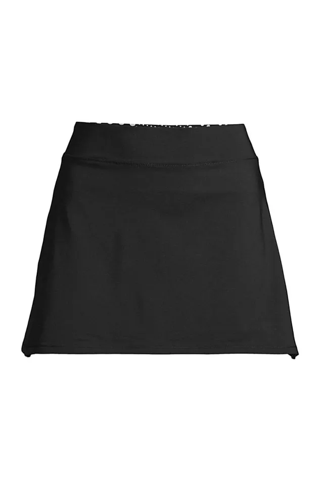 Lands039 End Swimsuits Women Chlorine Resistant Reversible Swim Coverup Skirt Swim Bottoms Black Lands039 End Swimsuits Women Chlorine Resistant Reversible Swim Coverup Skirt Swim Bottoms Black