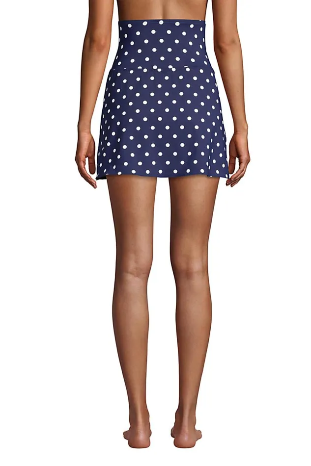 Lands039 End Swimsuits Women Chlorine Resistant Tummy Control Ultra High Waisted Modest Swim Skirt Swim Bottoms Deep Sea Polka Dot Lands039 End Swimsuits Women Chlorine Resistant Tummy Control Ultra High Waisted Modest Swim Skirt Swim Bottoms Deep Sea Polka Dot
