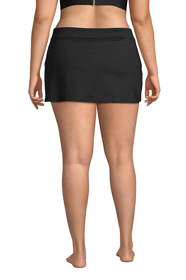 Lands039 End Swimsuits Women Plus Size Chlorine Resistant Mini Swim Skirt Swim Bottoms Black Lands039 End Swimsuits Women Plus Size Chlorine Resistant Mini Swim Skirt Swim Bottoms Black