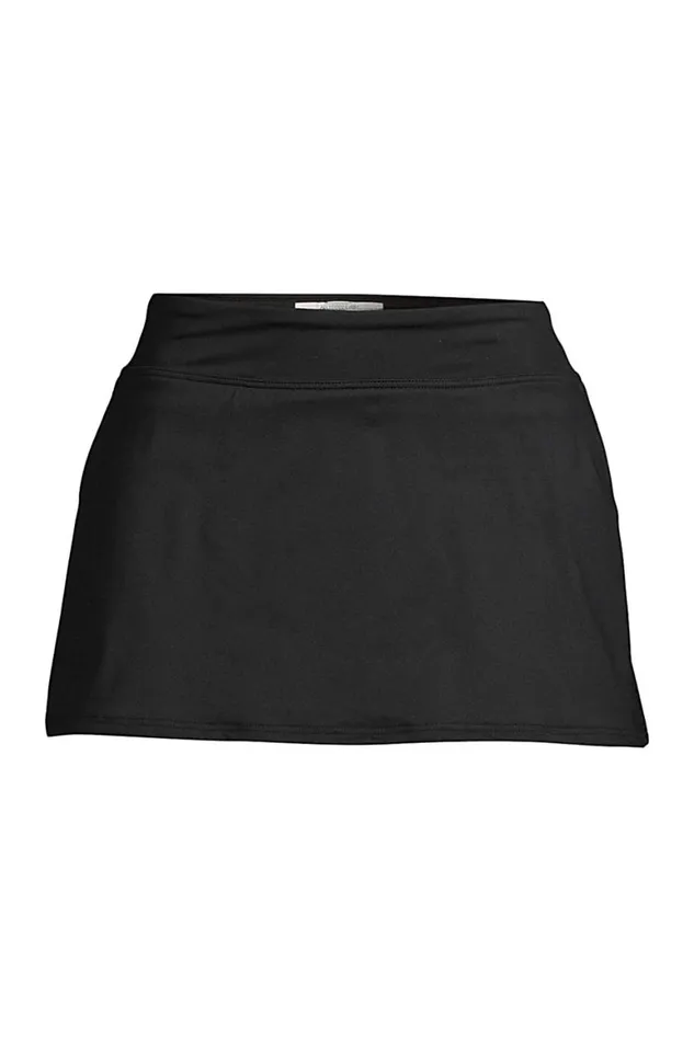 Lands039 End Swimsuits Women Plus Size Chlorine Resistant Mini Swim Skirt Swim Bottoms Black Lands039 End Swimsuits Women Plus Size Chlorine Resistant Mini Swim Skirt Swim Bottoms Black