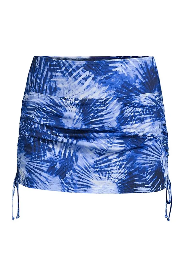 Lands039 End Swimsuits Women Plus Size Chlorine Resistant Tummy Control Adjustable Swim Skirt Swim Bottoms Deep Sea Navy Tie Dye Palm Lands039 End Swimsuits Women Plus Size Chlorine Resistant Tummy Control Adjustable Swim Skirt Swim Bottoms Deep Sea Navy Tie Dye Palm
