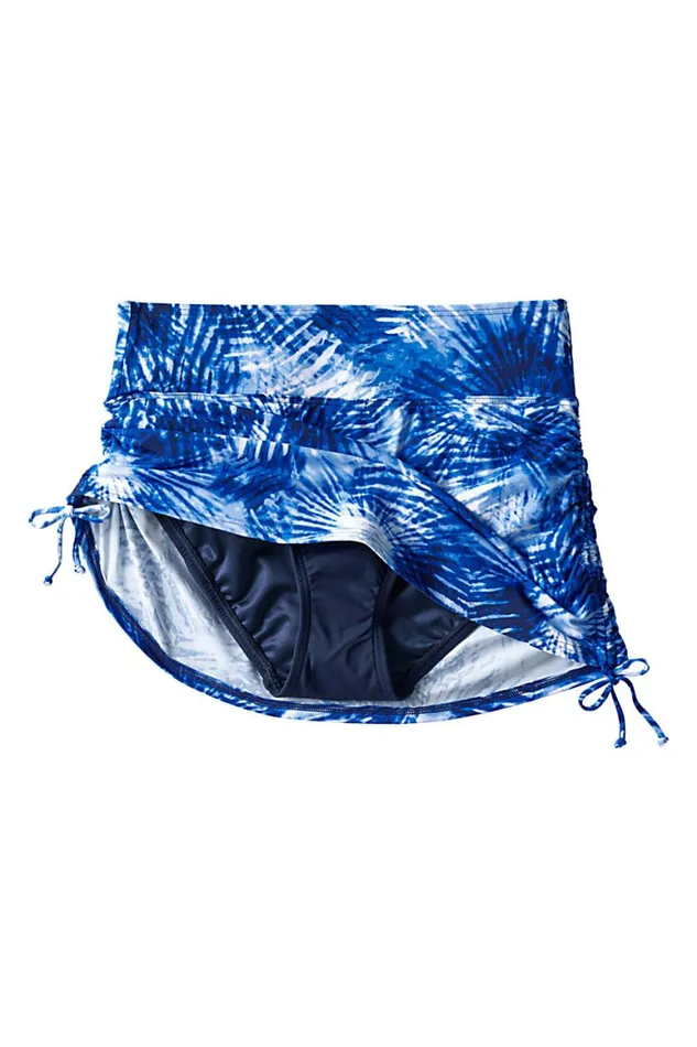 Lands039 End Swimsuits Women Plus Size Chlorine Resistant Tummy Control Adjustable Swim Skirt Swim Bottoms Deep Sea Navy Tie Dye Palm Lands039 End Swimsuits Women Plus Size Chlorine Resistant Tummy Control Adjustable Swim Skirt Swim Bottoms Deep Sea Navy Tie Dye Palm