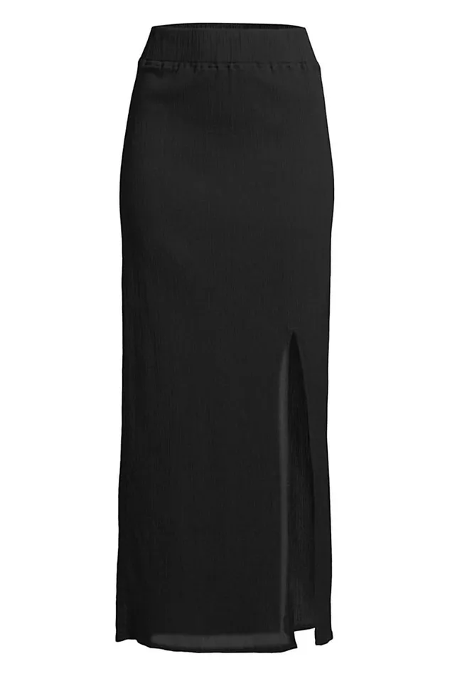 Lands039 End Swimsuits Women Plus Size Cotton Gauze Maxi Swim Coverup Skirt Black Lands039 End Swimsuits Women Plus Size Cotton Gauze Maxi Swim Coverup Skirt Black