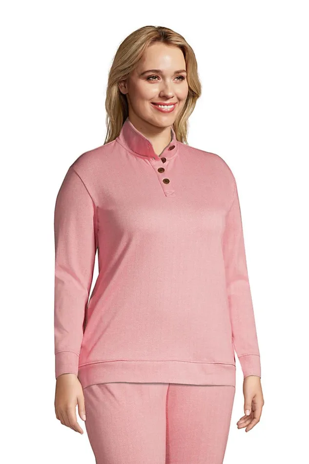 Lands039 End Tops and Tees Women Plus Size Long Sleeve Sport Knit Pullover Deep Sea Navy Chevron Floral Lands039 End Tops and Tees Women Plus Size Long Sleeve Sport Knit Pullover Deep Sea Navy Chevron Floral