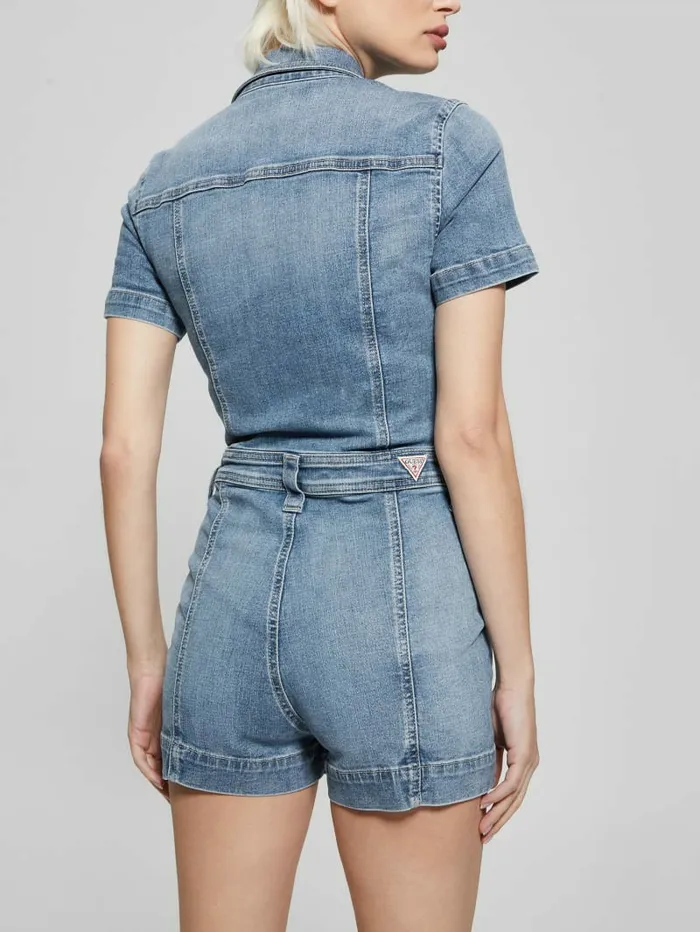 Lara Denim Romper Cali Blues Women Dresses and Jumpsuits GUESS