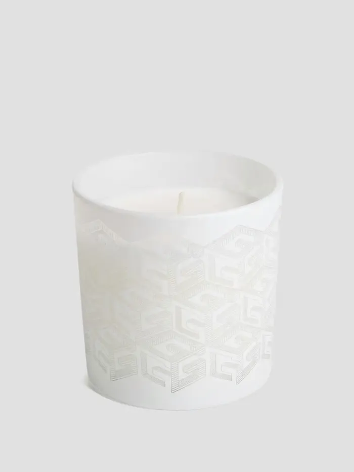 LaserCut G Cube Candle White Home GUESS Women