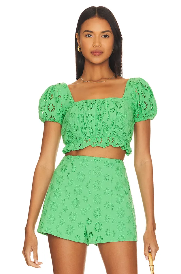 Leah Top Green Women Lovers and Friends Tops