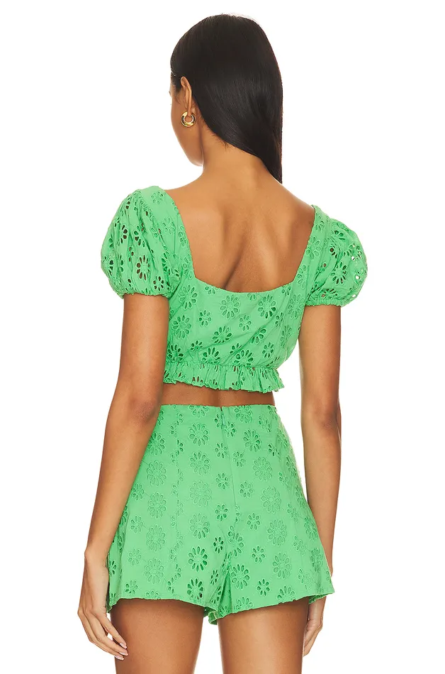 Leah Top Green Women Lovers and Friends Tops Leah Top Green Women Lovers and Friends Tops