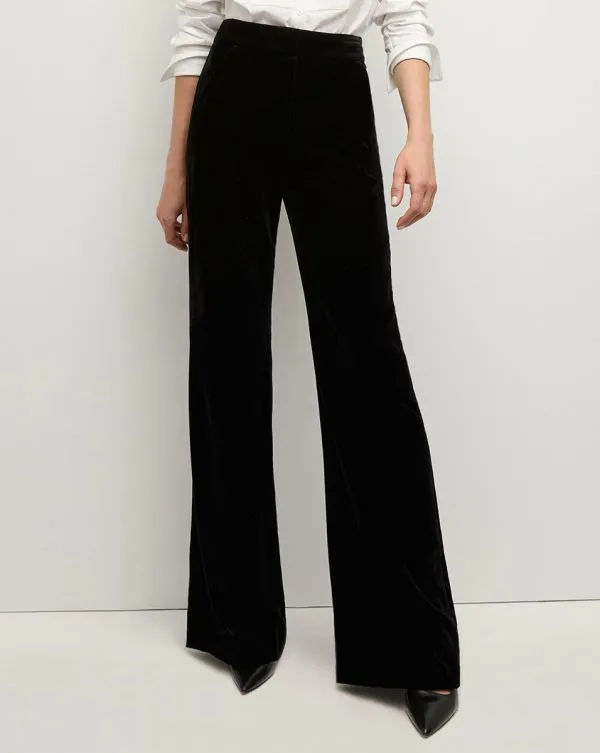 Lebone Velvet Pant Black Women Veronica Beard Pants Lebone Velvet Pant Black Women Veronica Beard Pants