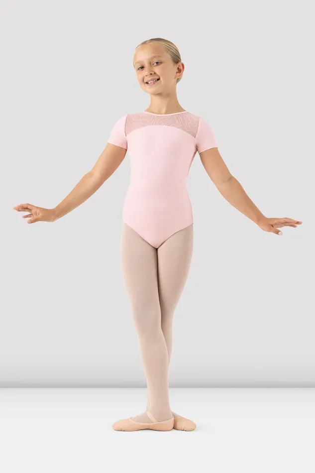 Leotards Bloch Children Girls Elsa Short Sleeve Leotard Candy Pink