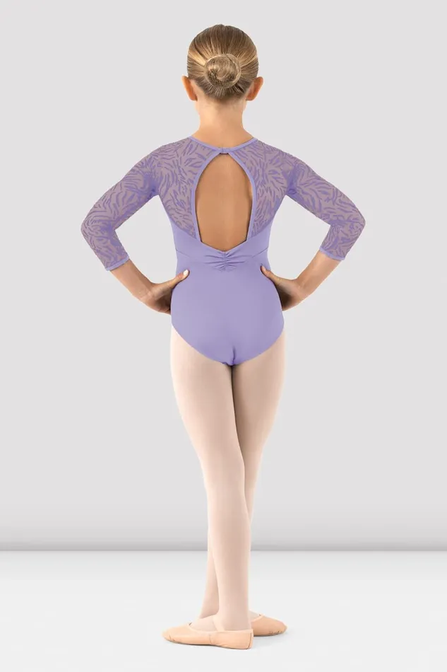 Leotards Girls Amelia 34 Sleeve Leotard Lilac 8211 Bloch Children