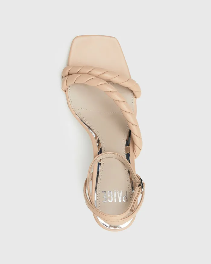 Leslie Sandal 8211 Nude Leather Sandals PAIGE Women Leslie Sandal 8211 Nude Leather Sandals PAIGE Women