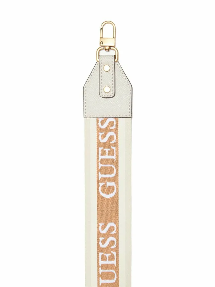 Logo Crossbody Strap Taupe Handbags GUESS Women Logo Crossbody Strap Taupe Handbags GUESS Women
