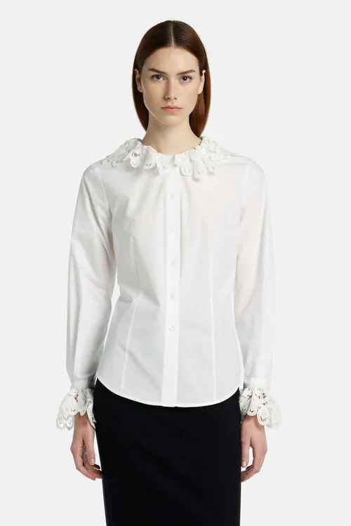 Luisa Spagnoli Bolletta Bolletta White Women Blouses and Shirts