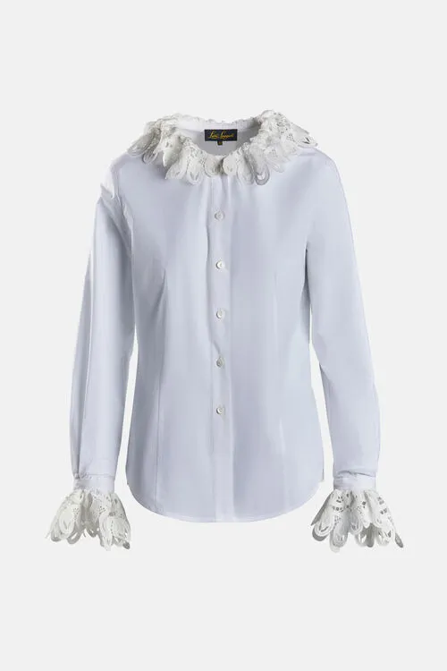 Luisa Spagnoli Bolletta Bolletta White Women Blouses and Shirts Luisa Spagnoli Bolletta Bolletta White Women Blouses and Shirts