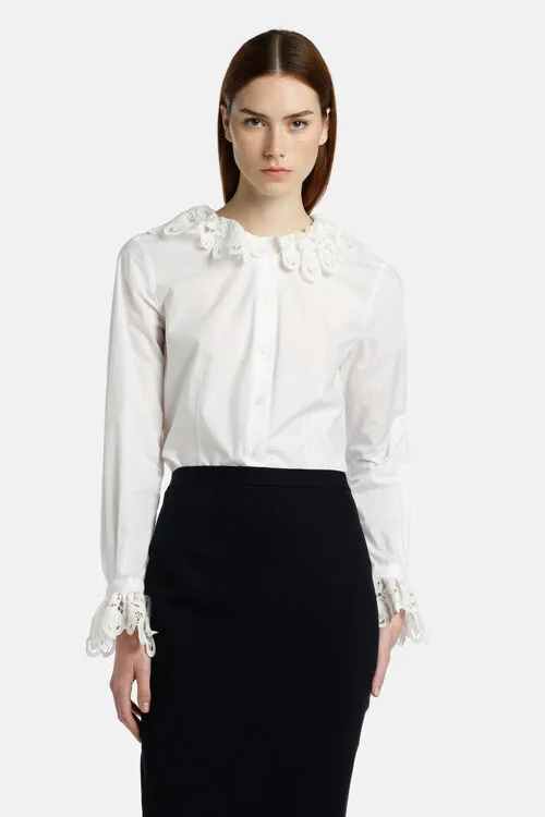 Luisa Spagnoli Bolletta Bolletta White Women Blouses and Shirts Luisa Spagnoli Bolletta Bolletta White Women Blouses and Shirts