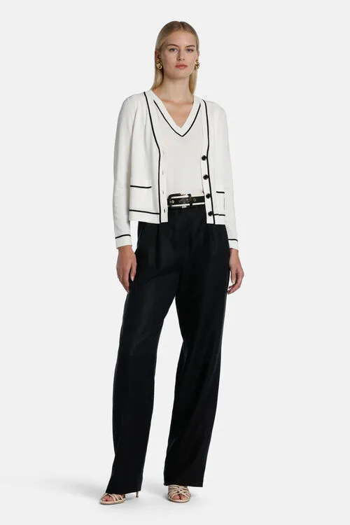 Luisa Spagnoli Canaria Canaria BlueWhite Women Cardigan Luisa Spagnoli Canaria Canaria BlueWhite Women Cardigan