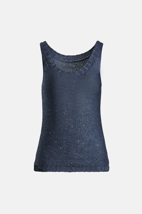 Luisa Spagnoli Casco Casco Blue Women Tops and TShirts Luisa Spagnoli Casco Casco Blue Women Tops and TShirts