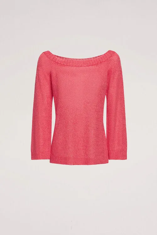 Luisa Spagnoli Knitwear Women Confettura Confettura Coral Luisa Spagnoli Knitwear Women Confettura Confettura Coral