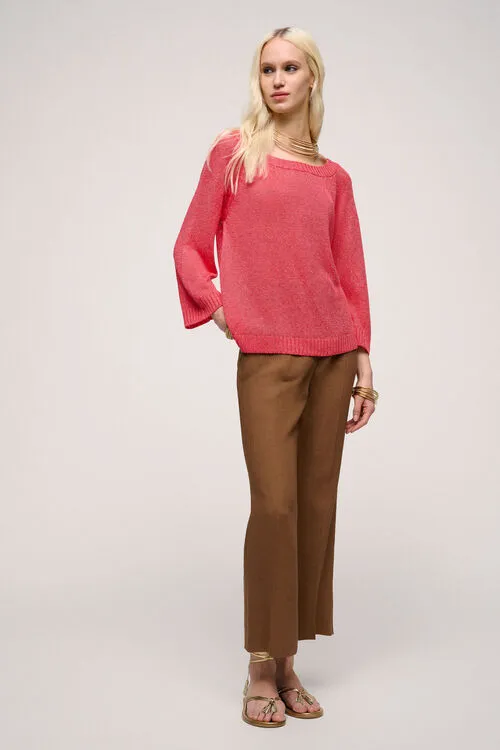 Luisa Spagnoli Knitwear Women Confettura Confettura Coral Luisa Spagnoli Knitwear Women Confettura Confettura Coral