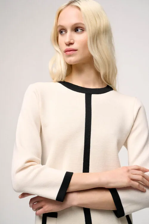 Luisa Spagnoli Madapola Madapola BlueCream Women Dresses and Jumpsuits