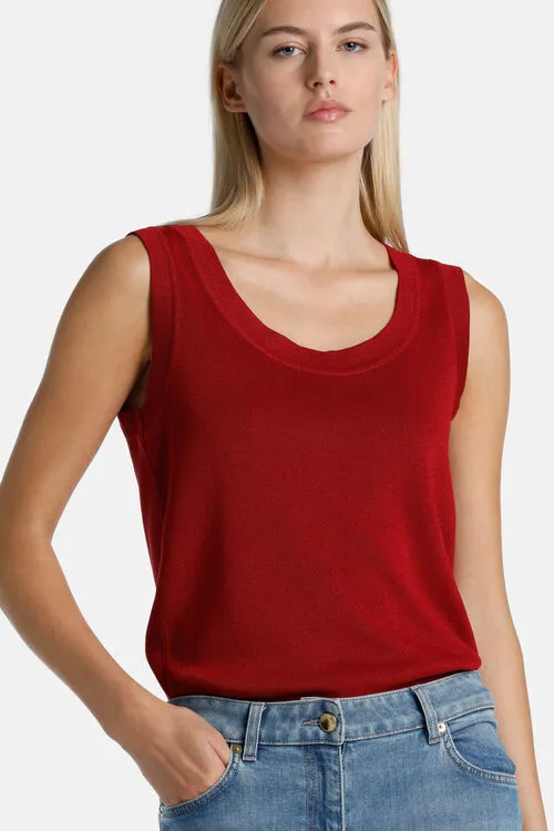 Luisa Spagnoli Tops and TShirts Women Cilindrica Cilindrica Burgundy Luisa Spagnoli Tops and TShirts Women Cilindrica Cilindrica Burgundy