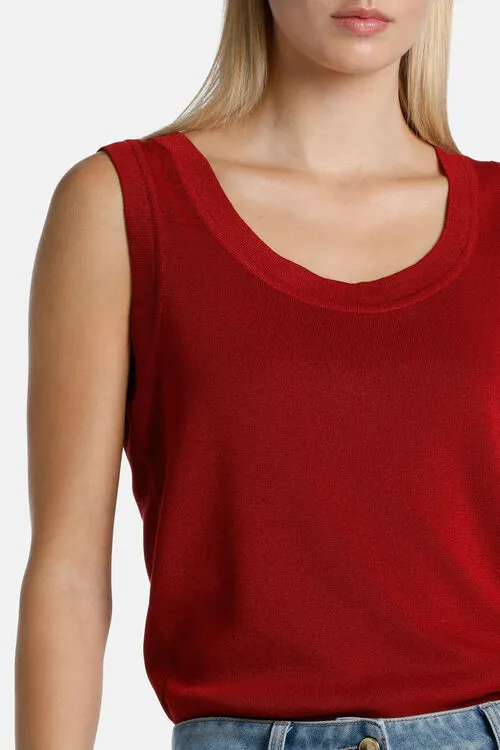 Luisa Spagnoli Tops and TShirts Women Cilindrica Cilindrica Burgundy Luisa Spagnoli Tops and TShirts Women Cilindrica Cilindrica Burgundy