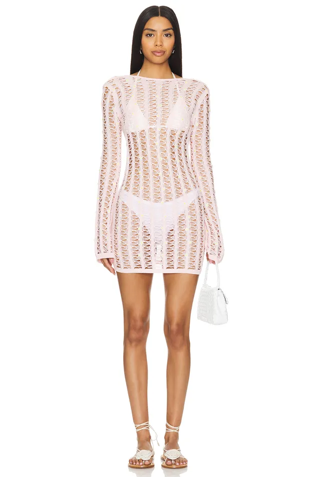 Maggio Dress Light Pink Women Lovers and Friends Swimsuits and CoverUps