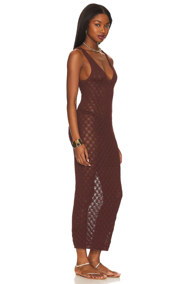 Manu Dress Chocolate Women Lovers and Friends Swimsuits and CoverUps Manu Dress Chocolate Women Lovers and Friends Swimsuits and CoverUps