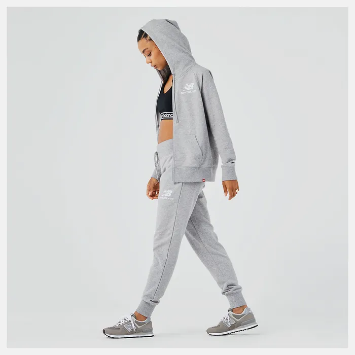 Matching Sets Women NB Essentials Full Zip Hoodie ATHLETIC GREY New Balance Matching Sets Women NB Essentials Full Zip Hoodie ATHLETIC GREY New Balance