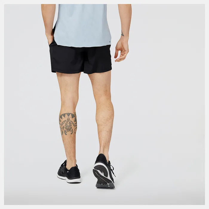 Men Accelerate 5 Inch Short BLACK Shorts New Balance Men Accelerate 5 Inch Short BLACK Shorts New Balance