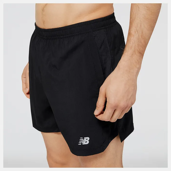 Men Accelerate 5 Inch Short BLACK Shorts New Balance Men Accelerate 5 Inch Short BLACK Shorts New Balance