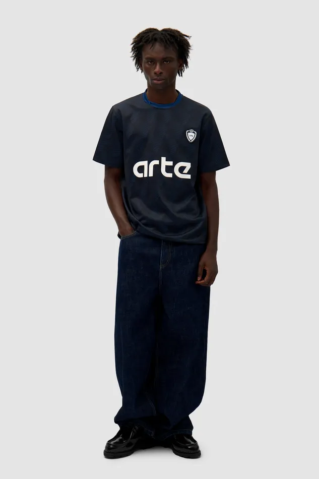 Men Arte Antwerp Maillot de football Marine Tshirts