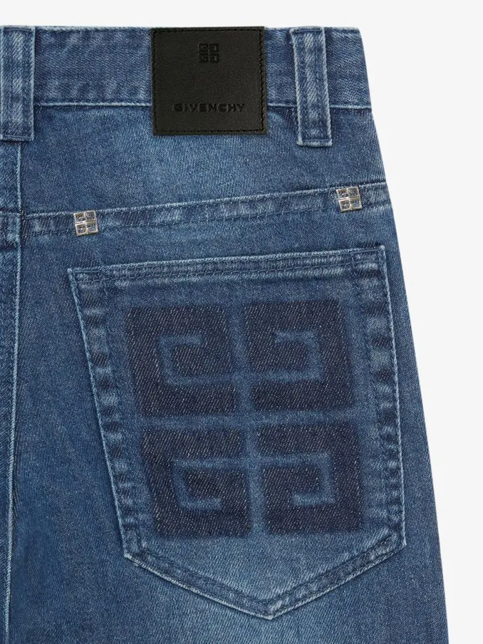 Men Baby 1 Month To 3 Years Givenchy 4G Slim Fit Jeans In Denim Denim Blue