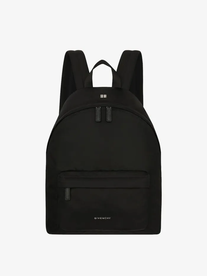 Men Backpacks Givenchy Essential U Backpack In Nylon Black