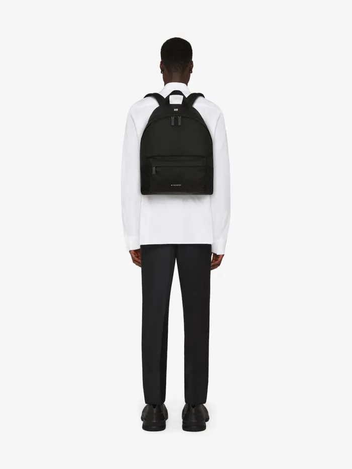 Men Backpacks Givenchy Essential U Backpack In Nylon Black Men Backpacks Givenchy Essential U Backpack In Nylon Black