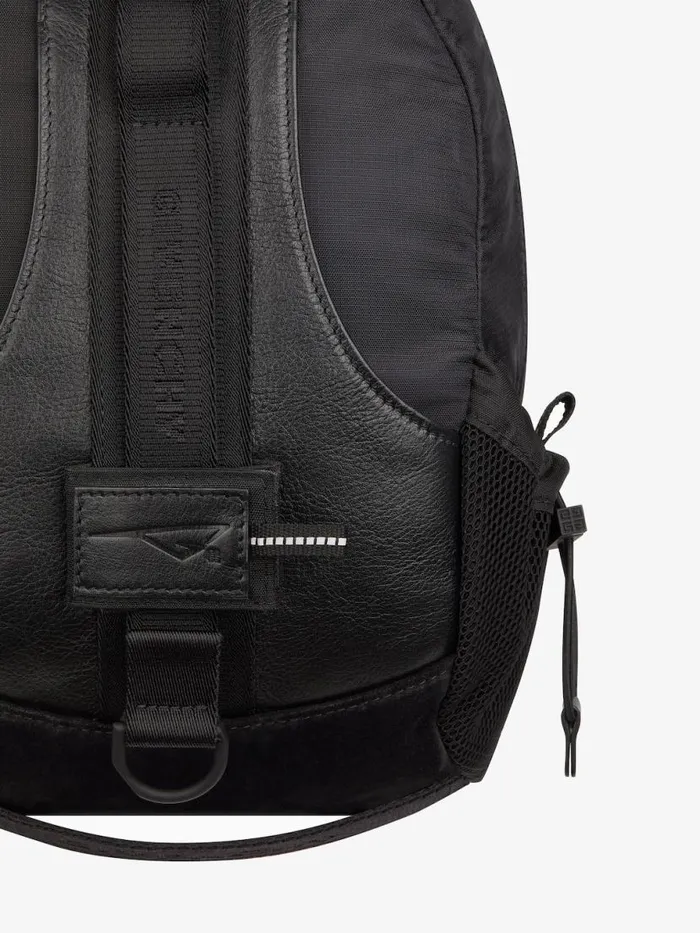 Men Backpacks Givenchy Small GTrail Backpack In Nylon And Leather Black Men Backpacks Givenchy Small GTrail Backpack In Nylon And Leather Black
