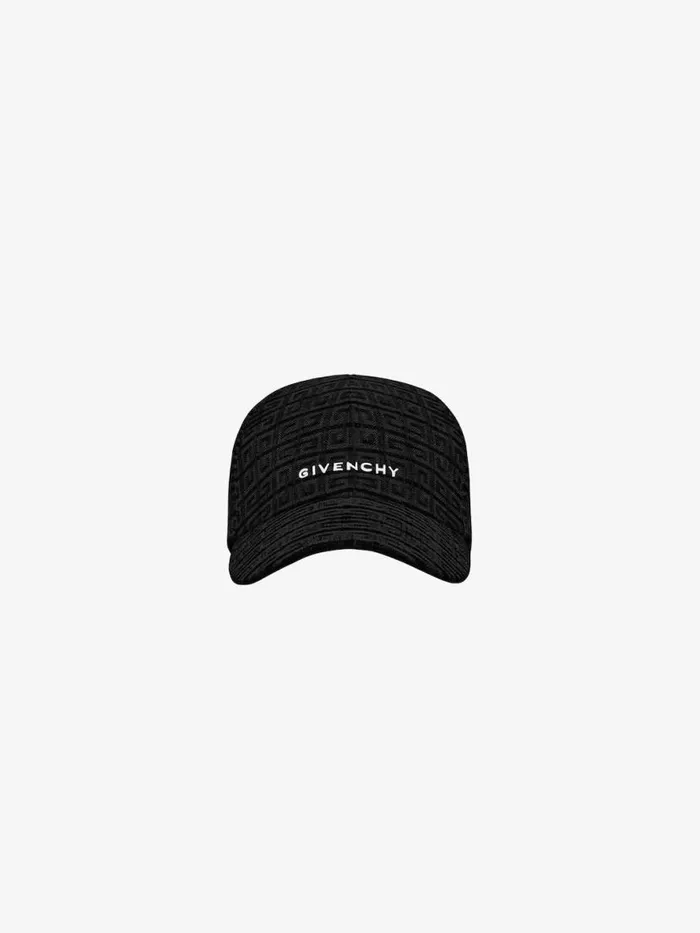 Men Beanies and Caps Givenchy GIVENCHY Embroidered Cap In Denim Black